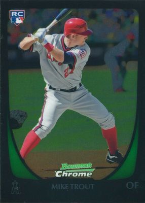 Mike Trout 2023 Bowman Chrome #WBC-90 WBC Flag - Refractor