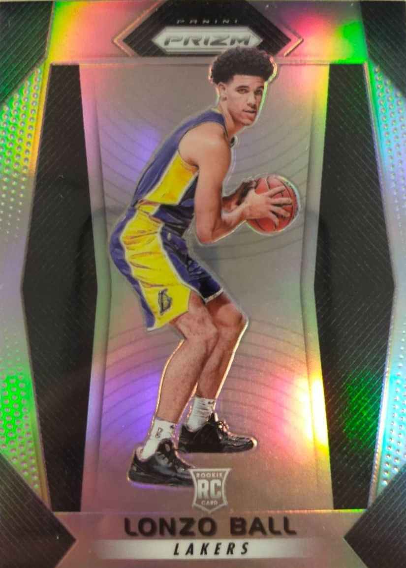 2022-23 Panini Prizm Basketball Lonzo Ball Purple Cracked