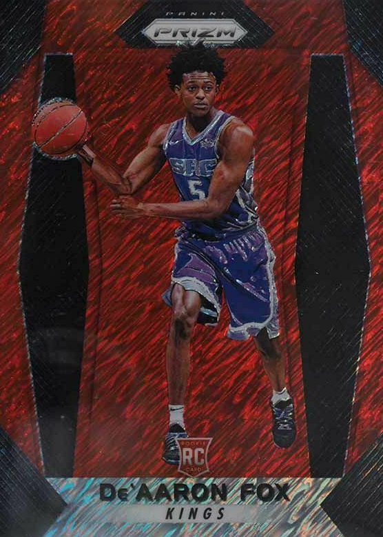 De'Aaron Fox 2017 Prizm #24 FOTL Red Shimmer /8 Price Guide