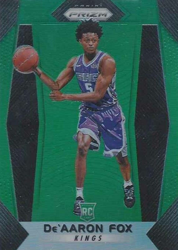 De'Aaron Fox 2017 Prizm #24 Green Rookie SGC 10