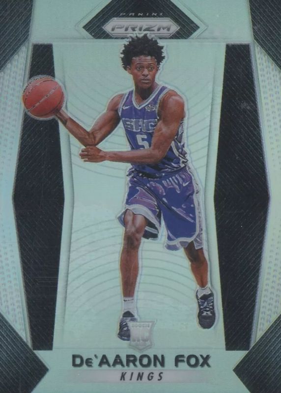 De'Aaron Fox 2017 Prizm #24 Silver Rookie BGS 9