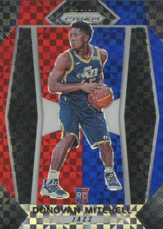 Donovan Mitchell 2017 Prizm #117 Red White Blue Rookie BGS 10 PRISTINE