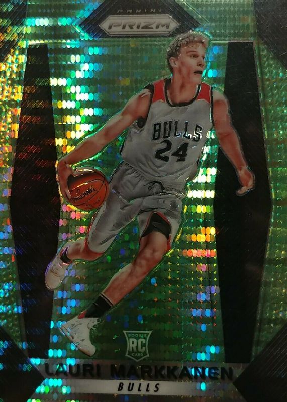 Lauri Markkanen 2017 Prizm #247 Green Pulsar /25 Rookie SGC 9