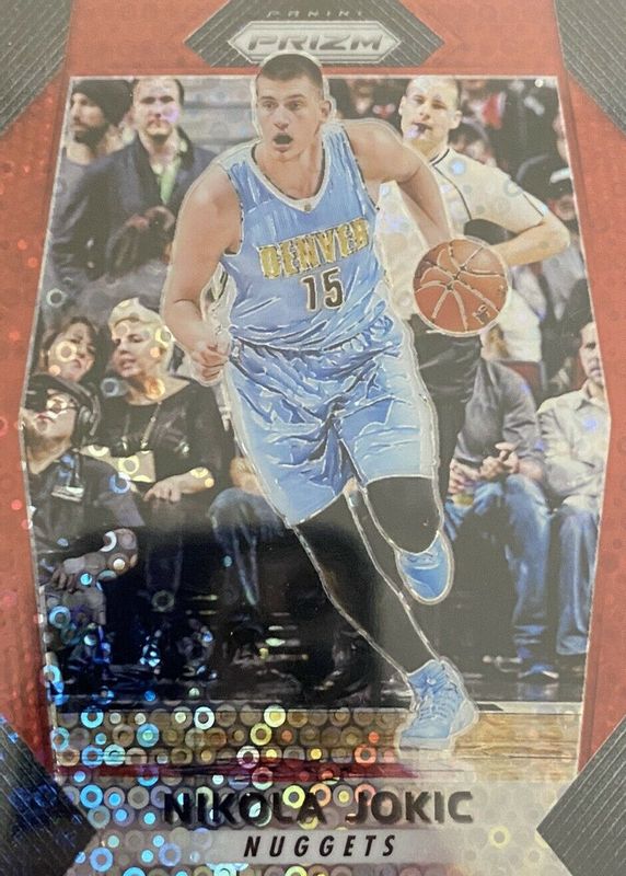 Nikola Jokic 2017 Prizm #166 Fast Break Red /125 PSA 9