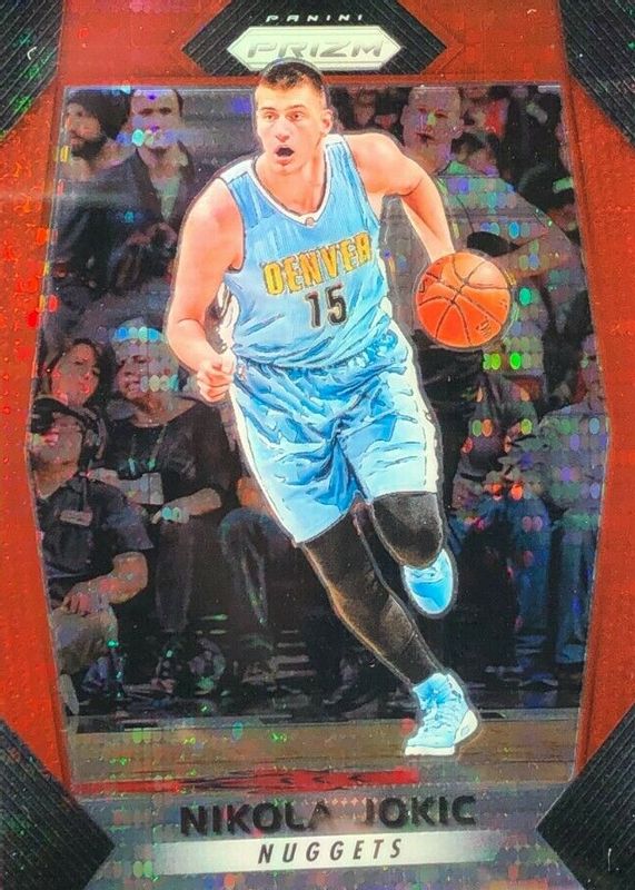 Nikola Jokic 2017 Prizm #166 Red Pulsar /25 PSA 10