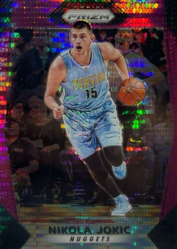 Nikola Jokic 2017 Prizm #166 Pink Pulsar /42 PSA 10