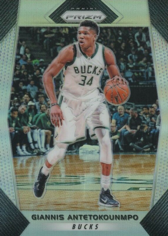 Giannis Antetokounmpo 2017 Prizm #182 Silver PSA 9