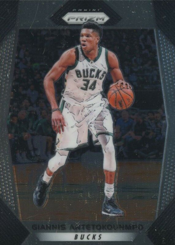 Giannis Antetokounmpo 2017 Prizm #182 Base PSA 10