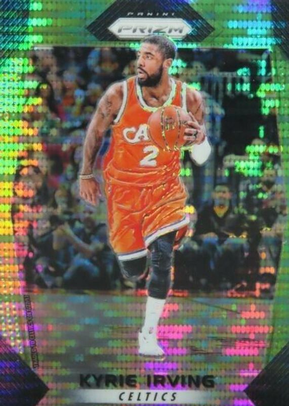 Kyrie Irving 2017 Prizm #192 Green Pulsar /25 RAW