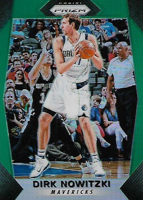 Dirk Nowitzki 2017 Prizm #91 Green RAW