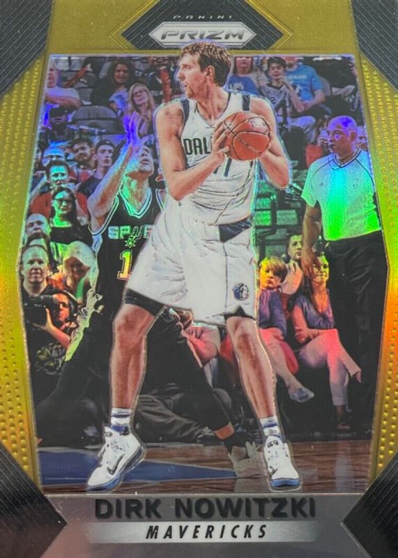 Dirk Nowitzki 2017 Prizm #91 Gold /10 SGC 9.5