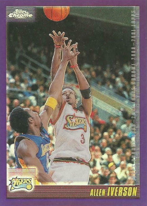 Allen Iverson 2000 Topps Chrome #93 Refractor Price Guide