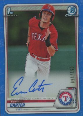 2020 Bowman Draft #CDA-EC Chrome DP Auto - Blue Refractor /150 (1st)