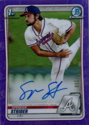 2020 Bowman Draft #CDA-SS Chrome DP Auto - Purple Refractor /250 (1st)