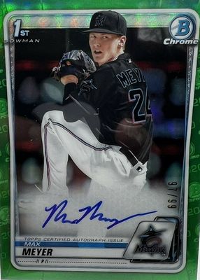 2020 Bowman Draft #CDA-MM Chrome DP Auto - Green Refractor /99 (1st)