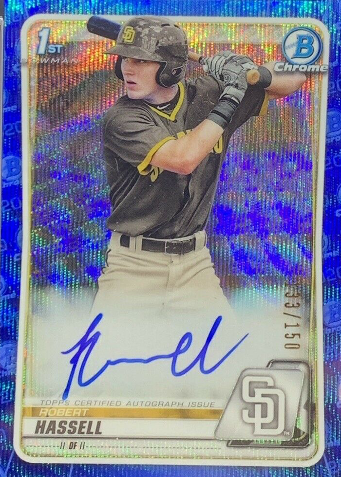 その他 2020 bowman  sapphire robert hassell One 2020 Bowman Chrome Sapphire Robert Hassell RC | eBay