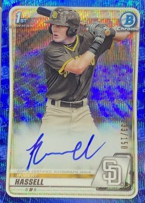 2020 Bowman Draft #CDA-RHA Chrome DP Auto - Blue Wave Refractor /150 (1st)