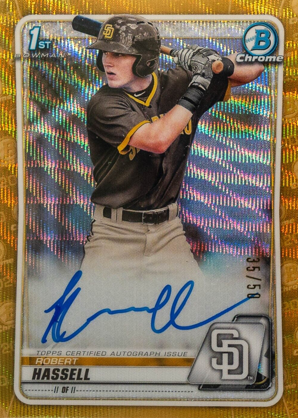 その他 2020 bowman  sapphire robert hassell 2020 Bowman Draft Chrome Sapphire Robert Hassell PSA 9 Mint