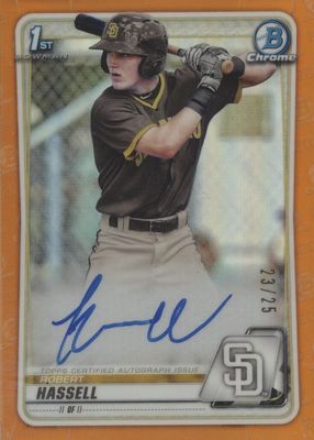 2020 Bowman Draft #CDA-RHA Chrome DP Auto - Orange Refractor /25 (1st)