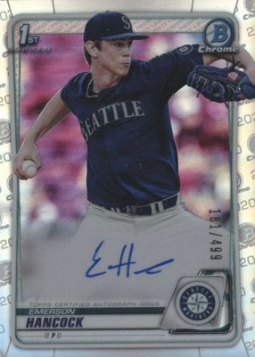 2020 Bowman Draft #CDA-EHA Chrome DP Auto - Refractor /499 (1st)