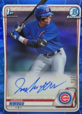 2020 Bowman Draft #CDA-JN Chrome DP Auto - Blue Refractor /150 (1st)