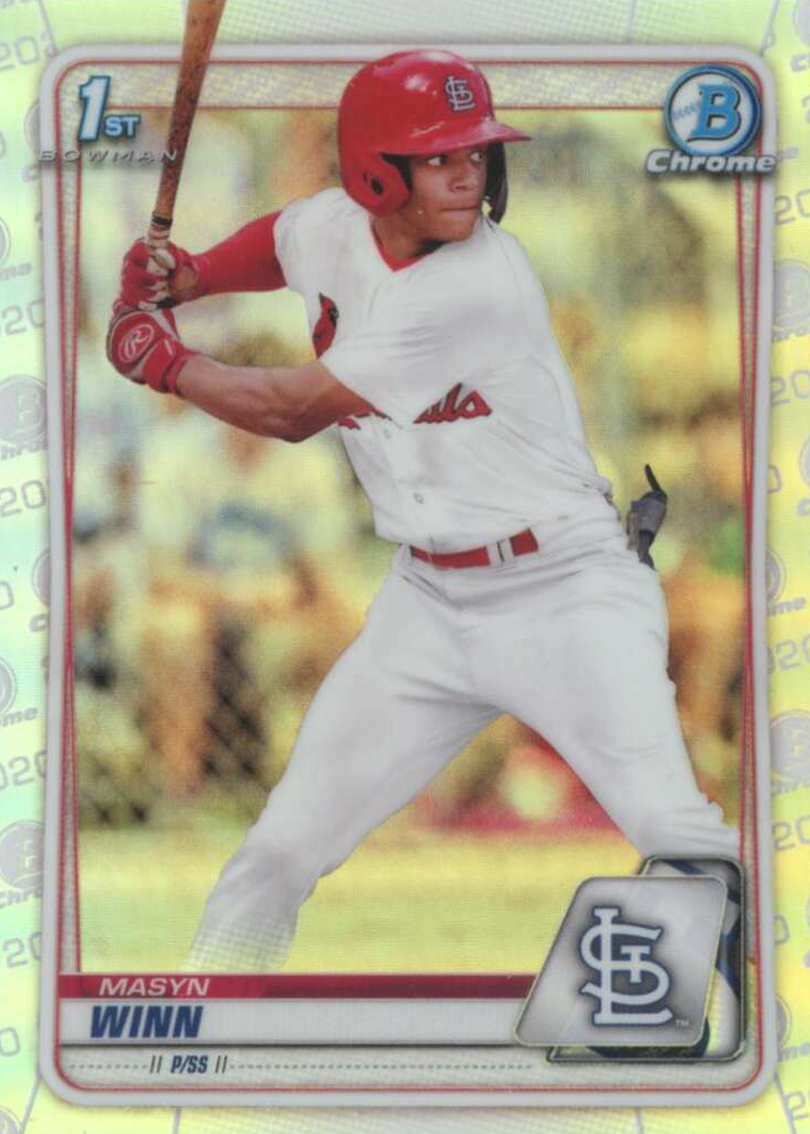Masyn Winn 1st Bowman 青リフラクター 150枚限定 MLB Masyn Winn 2025 Topps Series 1 Blue Rainbow /150 Rookie Cup