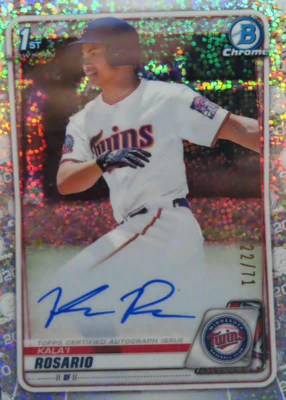 2020 Bowman Draft #CDA-KR Chrome DP Auto - Sparkle Refractor /71 (1st)