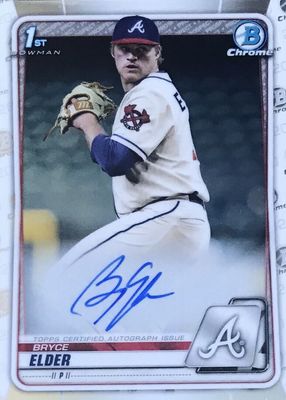 2020 Bowman Draft #CDA-BE Chrome DP Auto (1st)