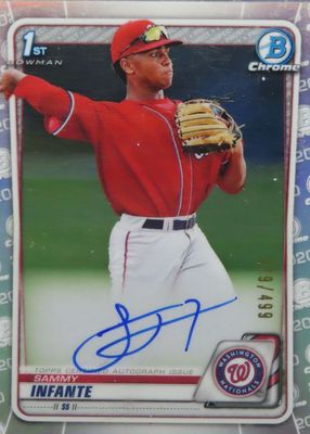 2020 Bowman Draft #CDA-SI Chrome DP Auto - Refractor /499 (1st)