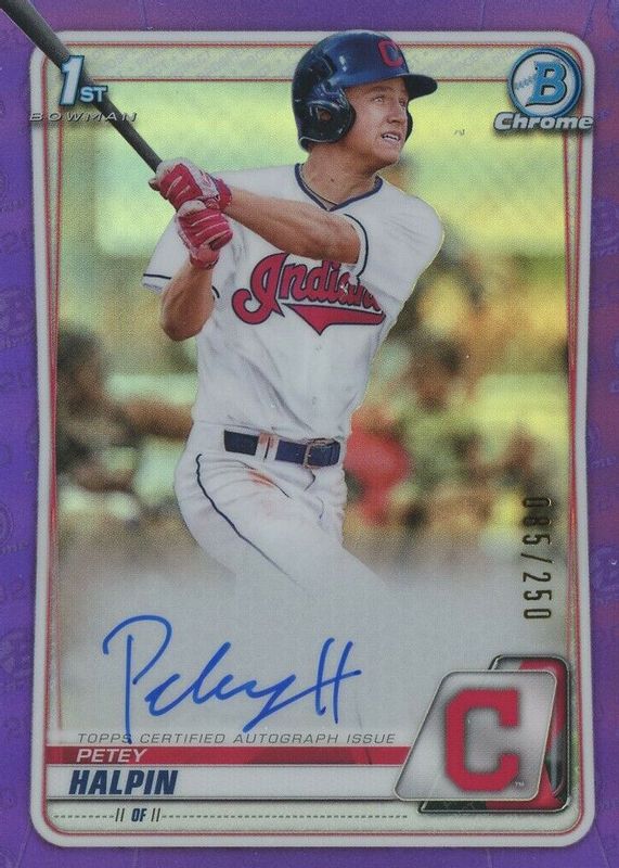 2020 Bowman Draft #CDA-PH Chrome DP Auto - Purple Refractor /250 (1st)