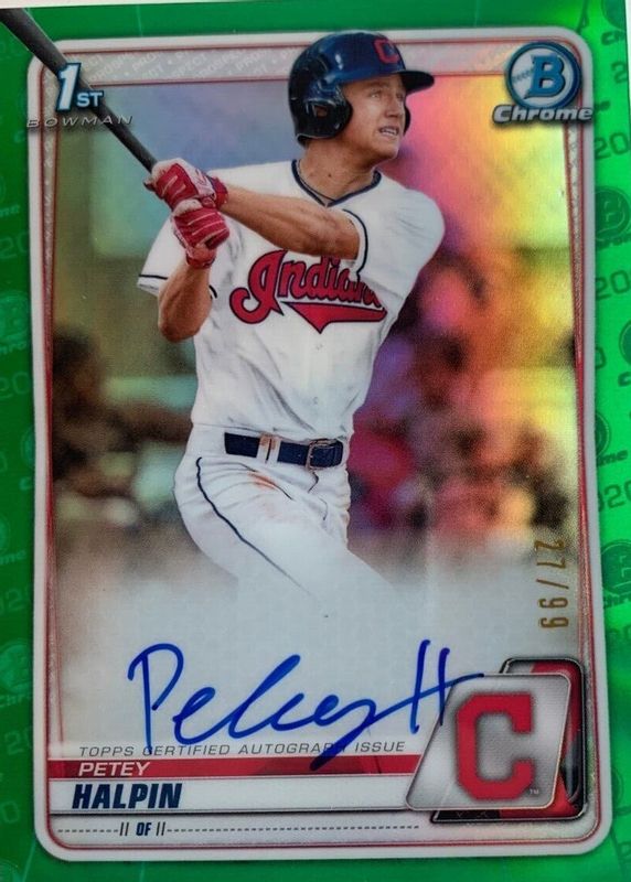 2020 Bowman Draft #CDA-PH Chrome DP Auto - Green Refractor /99 (1st)