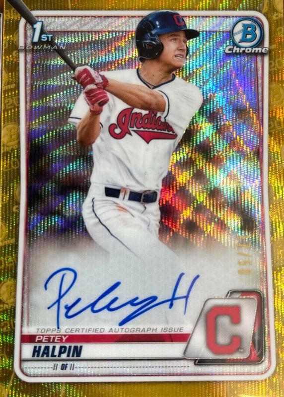 2020 Bowman Draft #CDA-PH Chrome DP Auto - Gold Wave Refractor /50 (1st)