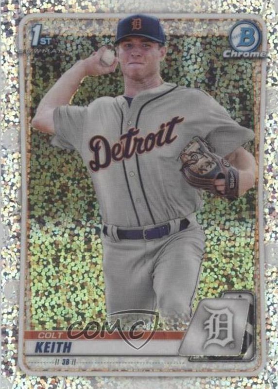 Colt Keith 2020 Bowman Draft #BD-54 Chrome - Sparkle Refractor (1st) RAW