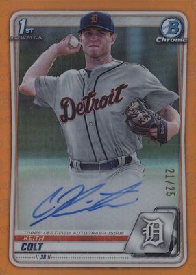 2020 Bowman Draft #CDA-KC Chrome DP Auto - Orange Refractor /25 (1st)