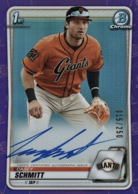2020 Bowman Draft #CDA-CS Chrome DP Auto - Purple Refractor /250 (1st)