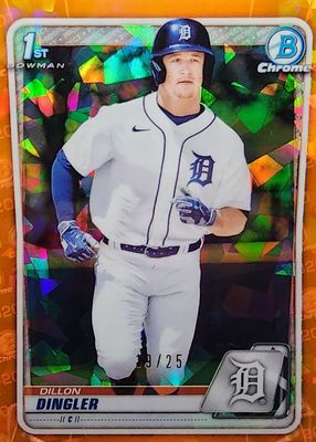 2020 Bowman Draft Sapphire Edition #BD-144 Chrome - Orange /25 (1st)