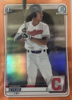 2020 Bowman Draft Sapphire Edition #BD-60 Chrome - Orange /25 (1st)