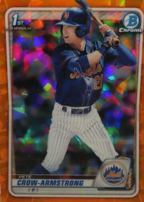 2020 Bowman Draft Sapphire Edition #BD-72 Chrome - Orange /25 (1st)