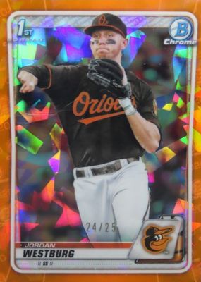 2020 Bowman Draft Sapphire Edition #BD-111 Chrome - Orange /25 (1st)