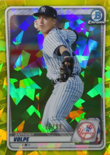 その他 2020 bowman sapphire Anthony volpe PSA9 Anthony Volpe 2020 Bowman Draft Sapphire Edition #BD-178 Chrome