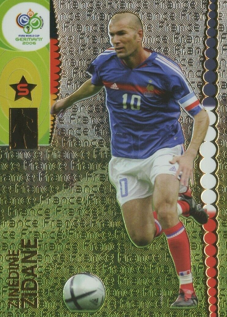 Zinedine Zidane 2006 Panini World Cup Base Price Guide