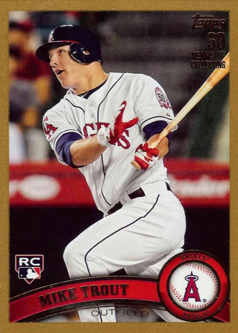 レア 2016 Topps マイク・トラウト 切手レリック CSG 9.5 TOPPS 打ち合う 2011 Update US175 マイク・トラウト Mike Trout RC