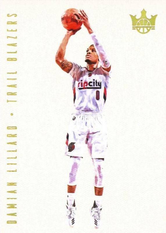 Damian Lillard 2017 Court Kings #10 Blank Slate /(SSP) BGS 9