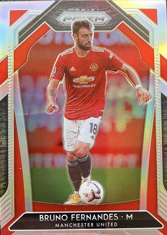 Bruno Fernandes 2020 Prizm Premier League #12 Silver RAW