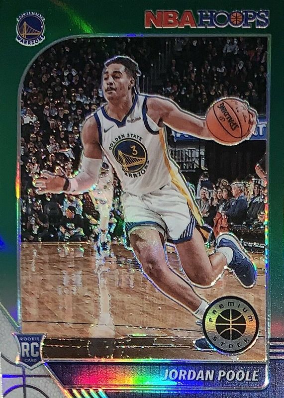 Jordan Poole 2019 Hoops Premium Stock #223 Green Rookie SGC 9.5