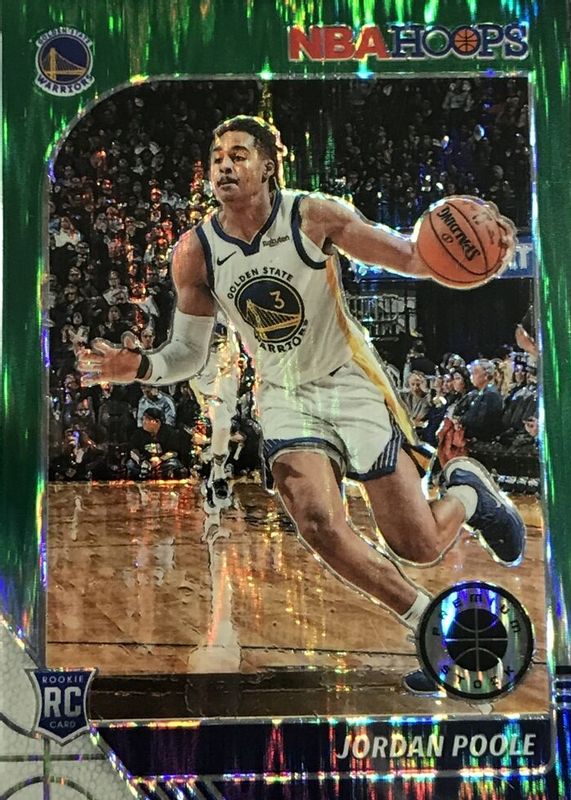 Jordan Poole 2019 Hoops Premium Stock #223 Green Flash /99 Rookie PSA 10