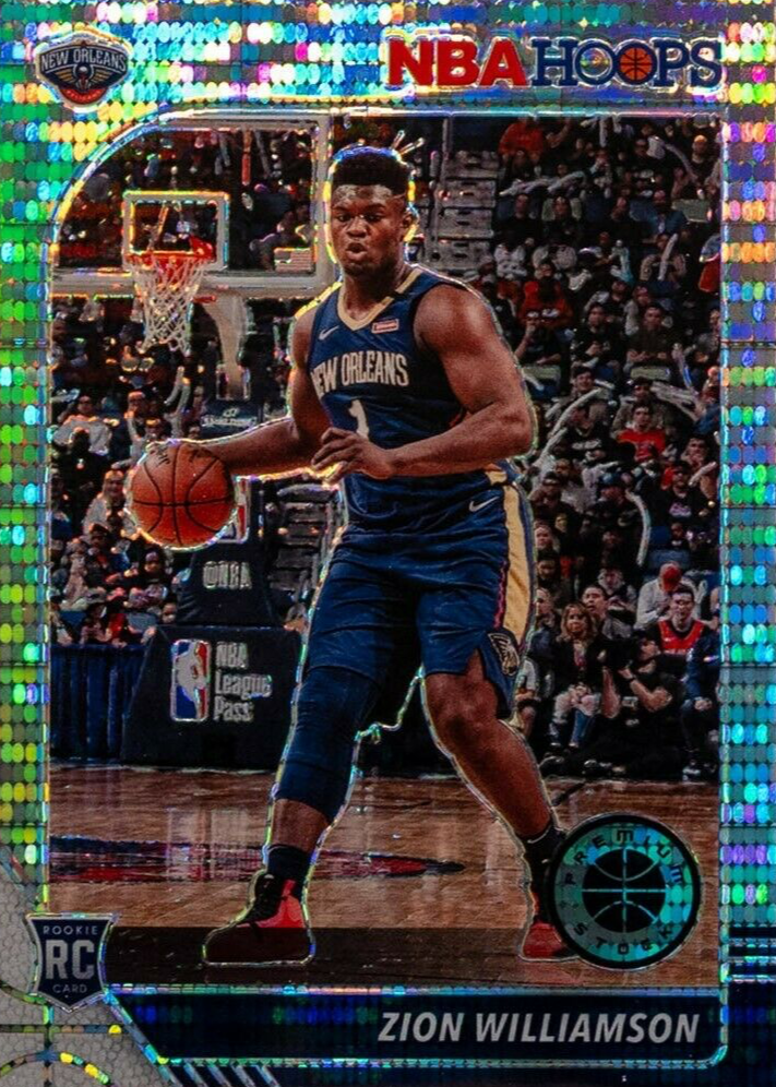 Zion Williamson 2019 Hoops Premium Stock #258 Pulsar Price 