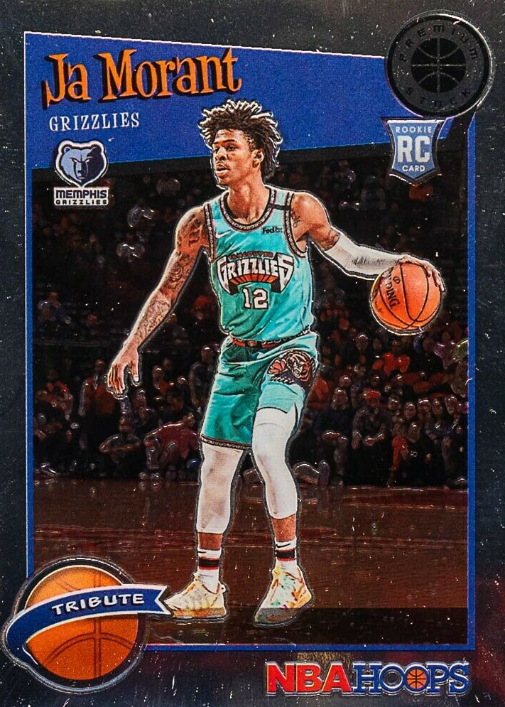 Ja Morant 2019 Hoops Premium Stock #297 Tribute PSA 10 Price