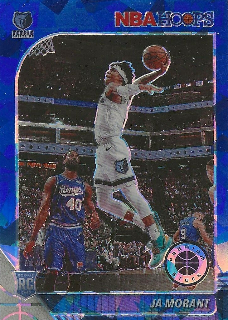 Ja Morant 2019 Hoops Premium Stock #259 Blue Cracked Ice Price 