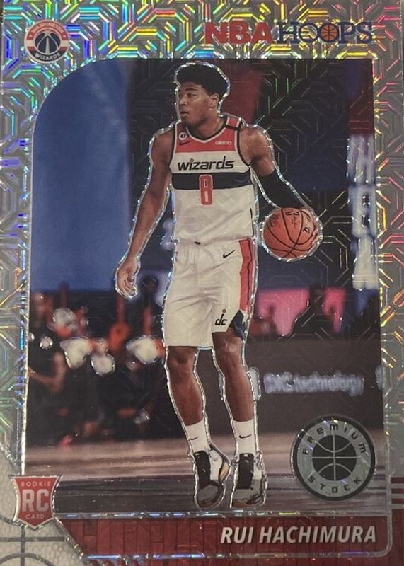 Rui Hachimura 2019 Hoops Premium Stock #206 Silver Mojo Rookie PSA 10